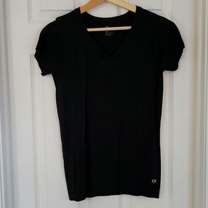 Black Gapfit V Neck Tee Size Small